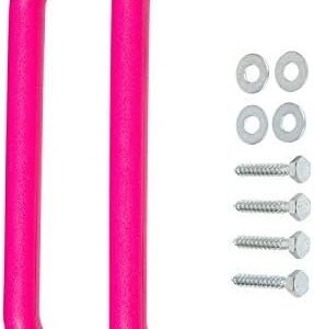 Swing Set Stuff Playground Handles with SSS Logo Sticker, Pink, 13'