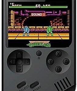 Smart-US Christmas, New Year, Birthday Presents Handheld Game Console 3 Inch Screen 168 Games Retro FC TV Output Game Player Classic Game Console (Black)