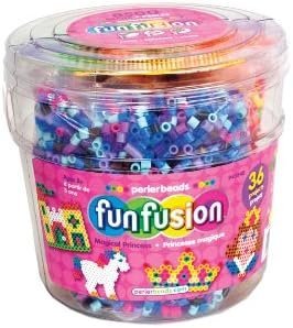 Perler Beads Magical Princess Fuse Bead Bucket Craft Activity Kit, 8504 pcs