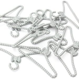 12 PCS Plastic Mini Clothes Hanger for Barbie Doll Clothes Accessories