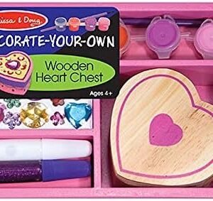 Melissa & Doug Decorate-Your-Own Wooden Heart Box