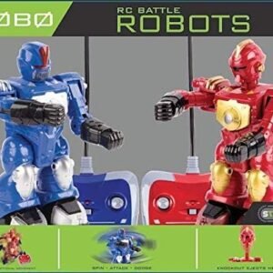 Kids Tech Robots, Lights Up, Battles Opposite Robot, Easy to Control & Small Enough to Carry, Suitable for Ages 6+, Remote Controlled Robots, Great Gift Idea