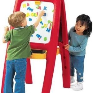 Step2 Easel for Two | Kids Double-Sided Art Easel with Magnetic Letters & Numbers | 94-Pc Accessory Set Included