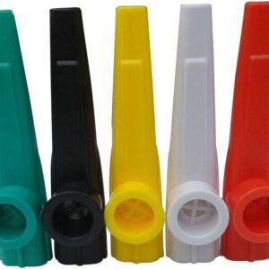 WINOMO 10PCS Plastic Kazoos Musical Instruments Flutes for Kids Children - Assorted Color