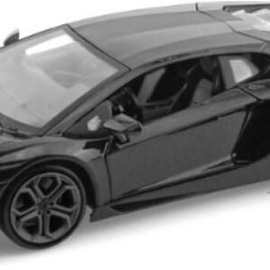 Lamborghini Matt Black Aventador LP 700-4 1:38 5' Pull Back Diecast Car