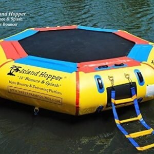 Island Hopper 10' Bounce N Splash Padded Water Bouncer