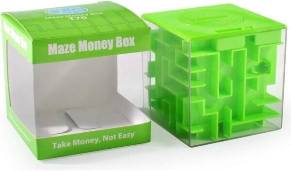Trekbest Money Maze Puzzle Box - A Fun Unique Way to Give Gifts for Kids and Adults (Green)