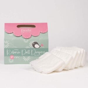Paradise Galleries Reborn Baby Doll Accessories Reusable Diapers - 12-Piece Pack, 18-22' Dolls