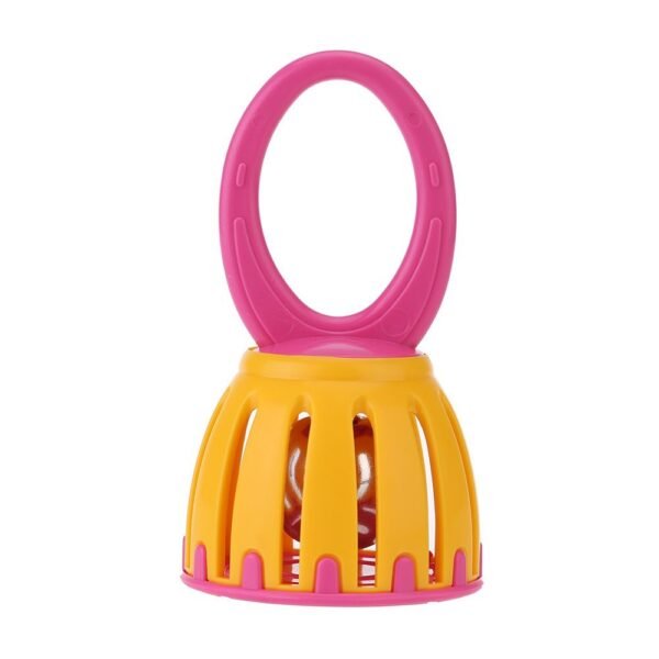 ammoon Kids 5' Handled Cage Bell Children Rattle Infant Baby Mini Educational Musical Percussion Toy