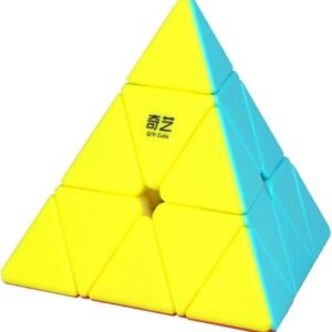 ROXENDA Pyramid Speed Cube, 3x3x3 Qiyi Qiming Pyramid Speed Cube Stickerless Frosted Triangle Puzzle Magic Cube