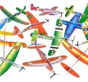 Rhode Island Novelty 8 Inch Flying Glider Plane Set of 12