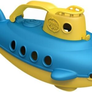 Submarine in Yellow & Blue - BPA Free, Phthalate Free, Bath Toy with Spinning Rear Propeller. Safe Toys for Toddlers, Babies