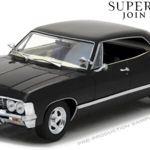 NEW 1:24 GREENLIGHT COLLECTIBLES - SUPERNATURAL - BLACK 1967 CHEVROLET IMPALA SPORT SEDAN Diecast Model Car By Greenlight