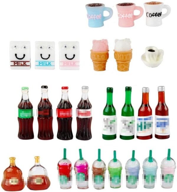 NWFashion Miniature Drinks Bottle (26pcs Mix)