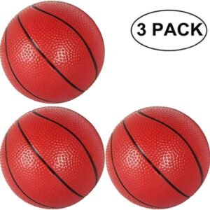 Xstar 3PCS Mini Baketball Kick Balls Replacement Rubber Plastic Baketball Toy Plastic Basketballs 6.29' Basketballs for Toddlers Teenagers Adults Home/Office Indoor/ Outdoor(3PCS)