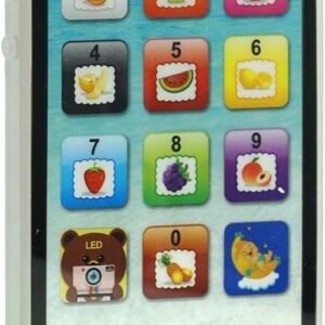 YOYOSTORE Black Mobile Toy Phone Kid Baby Music Touch Learning Study English USB Charge