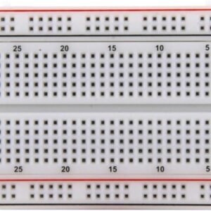 BB400 Solderless Plug-in BreadBoard, 400 tie-Points, 4 Power Rails, 3.3 x 2.2 x 0.3in (84 x 55 x 9mm)