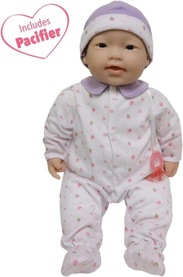 JC Toys, Asian La Baby 20-inch Soft Body Pink Play Doll - For Children 2 Years Or Older, Designed by Berenguer