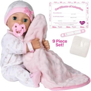 Adora Adoption Baby 'Hope' - 16 inch newborn doll, with accessories and Certificate of Adoption