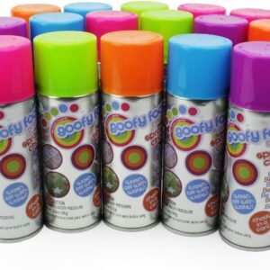 Boley Spray Chalk Washable and Colorful Artwork Fun for Kids Party Pack, 16-Pack - 100 grams