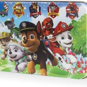 100 Piece Paw Patrol Puzzles for Kids Ages 4-8 Jigsaw Puzzle for Children Learning Education Metal Box