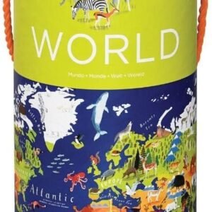 Crocodile Creek ? World Map Jigsaw Puzzle and Matching Poster ? 200-pieces