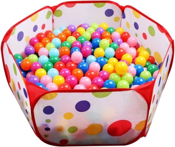 EocuSun Kids Ball Pit Tent-Toddler Ball Pit Playpen with Zippered Storage Bag for Indoor/Outdoor Fun Activities,Great Presents for Toddlers Girls or Boys ,Balls Not Included(Red)