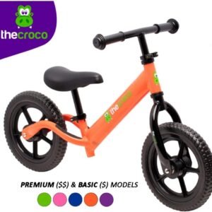 TheCroco Lightweight Balance Bike Premium for Toddlers and Kids