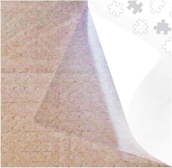 Clear Puzzle Glue Sheets Puzzle Saver Peel and Stick Adhesive Backing Sticker Extra Large Thick 4 Sheets to Preserve Frame Finished 1000 Pieces Puzzle Size 24' x 30'