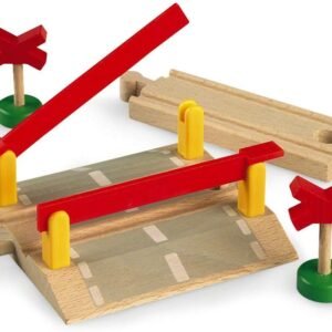 BRIO World - 33388 Railway Crossing | 4 Piece Toy Train Accessory for Kids Ages 3 and Up