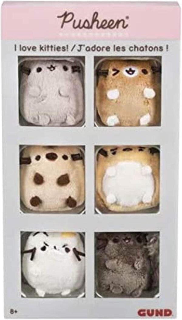GUND Pusheen Comic Collector Set of 6 Plush Stuffed Animal Cats