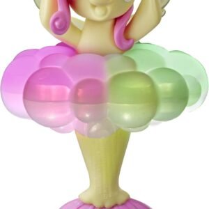 My Little Pony Toy Rainbow Lights Fluttershy -- Floating Water-Play Seapony Figure with Lights, Kids Ages 3 Years Old & Up