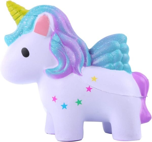 AOLIGE Squishies Slow Rising Jumbo Kawaii Cute Colored Unicorn Creamy Scent for Kids Party Toys Stress Reliever Toy