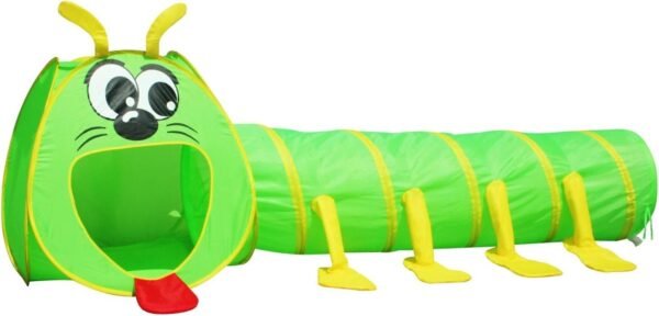POCO DIVO Big Mouth Caterpillar Tent 2pc Pop-up Children Play Tunnel Kids Discovery Station