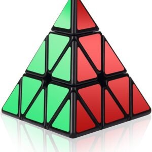 ROXENDA Speed Cube, 3x3x3 Pyramid Speed Cube Triangle Puzzle Magic Cube Enhanced Edition - Turns Quicker and More Precisely Than Original