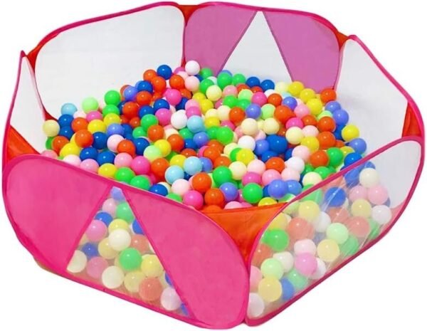 LOJETON Kids Pop Up Ball Pit Pool, Baby Playpen Play Tent with Zippered Storage Bag for Toddlers, Pets Indoor Outdoor Play (45 inches)