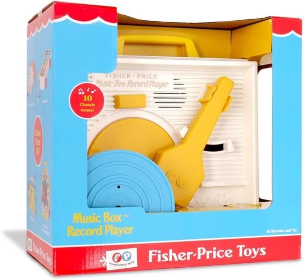 Fisher Price Classic Toys - Retro Music Box Record Player - Great Pre-School Gift for Girls and Boys
