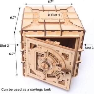 YOFIT Mechanical Models,3D Wooden Puzzle,Model Safe Kit,Mechanical 3D Safe