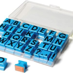 Educational Insights Alphabet Rubber Stamps Uppercase, 5/8', Ages 4 and Up, (30 Pieces - 26 Letters and 4 Punctuation Marks)