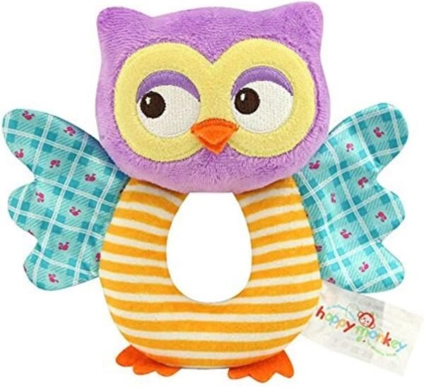 teytoy Owl Soft Rattle Toy for Over 0 Months