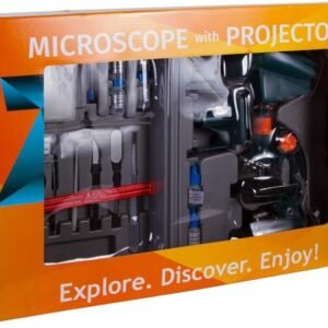 Levenhuk LabZZ M3 Microscope for Children with PROjector, Case and 100 Accessories for Scientific Experiments in the Kit