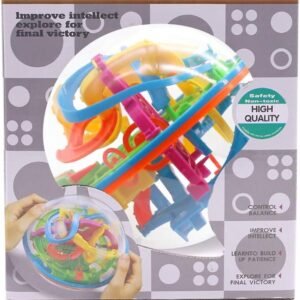 3D Puzzle Ball, 138 Obstacles Maze Ball Interactive Maze Game with Education Toy Sphere Game Ball Boy Gifts