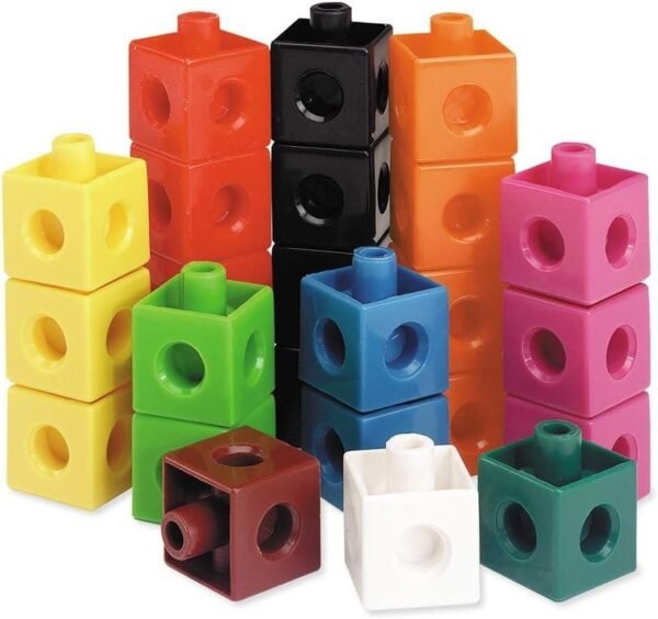 Learning Resources Snap Cubes, Homeschool, Educational Counting Toy, Math Classroom Accessories, Teacher Aids, Set of 100 Snap Cubes, Ages 5+