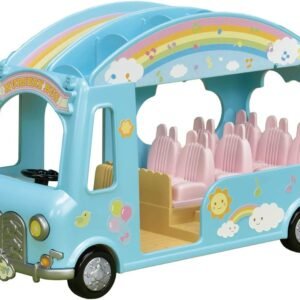 Calico Critters Sunshine Nursery Bus for Dolls, Toy Vehicle seats up to 12 collectible figures