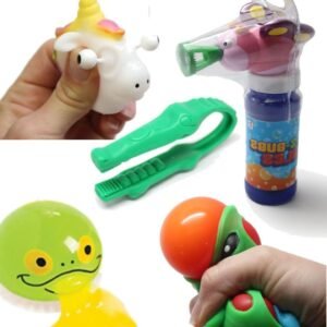 Curious Minds Busy Bags Butterfly Bubble Fine Motor Squeeze Strength Development Bundle #2 - Hand and Finger Strength Tasks - Occupational Therapy, ASD, Autism, Sensory Toys, Therapy Toy