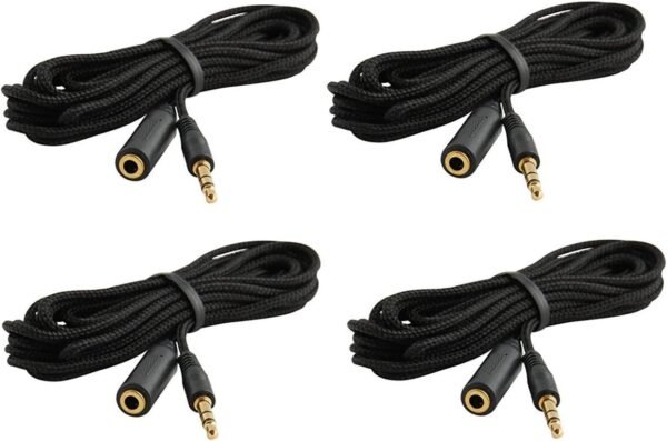 Trebisky Quiz Answer Game Buzzer Standalone System w/ LED Light Buttons 8-Player 3ft Cables (4-Pack Extension)