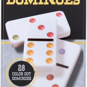 Cardinal Games - Traditions: Double Six Color Dot Dominoes
