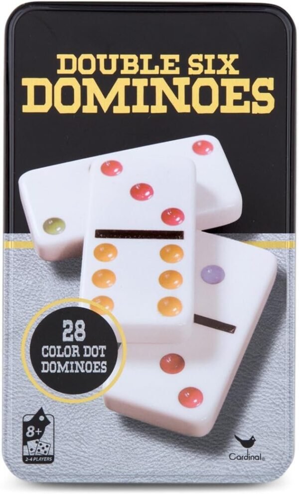 Cardinal Games - Traditions: Double Six Color Dot Dominoes