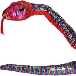 Wild Republic Sequin Snake Plush, Stuffed Animal, Plush Toy, Kids Gifts,54 Inches