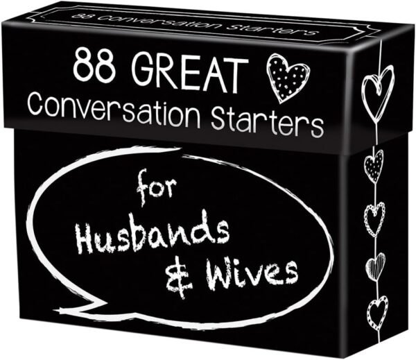 88 Great Conversation Starters for Husbands and Wives ? Romantic Card Game for Married Couples ? Christian Games, Communication & Marriage Help, Fun Anniversary or Wedding Gifts for The Couple